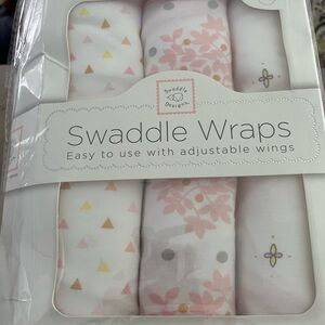 Swaddle Designs Pink and Gold Swaddle Wraps